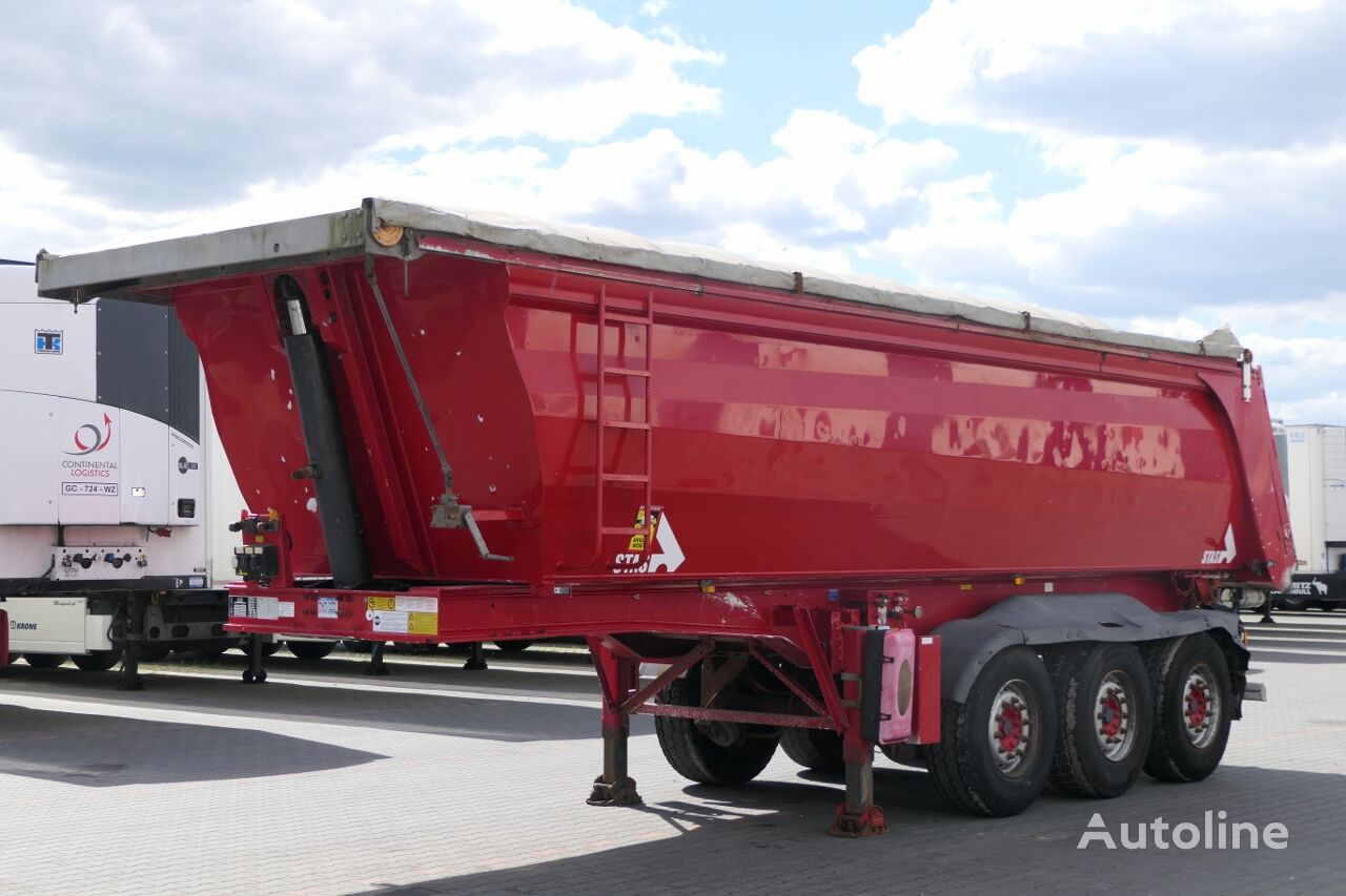 العربات نصف المقطورة شاحنة قلابة Stas WYWROTKA ALUMINIOWA / 25 m3 / WAGA : 5300 KG / RYNNA / WANNA / S