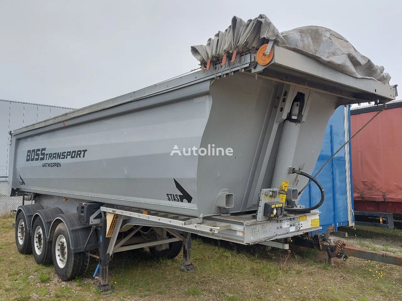 Stas full alu- 27m³ - SAF– lift/lenk – air - discbrakes tipper semi-trailer