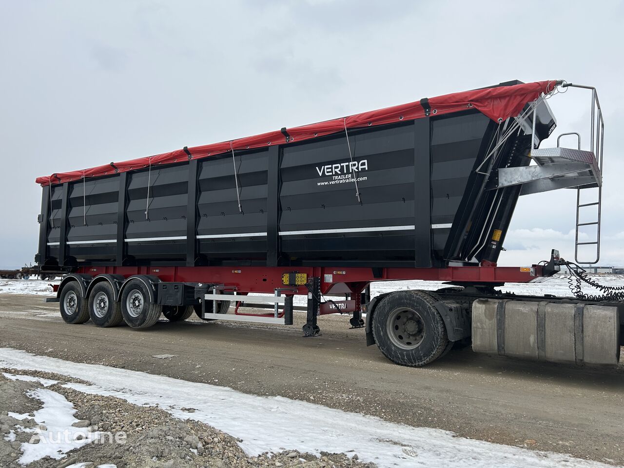 neuer Vertra Hardox - Rimorchio ribaltabile per il trasporto di rottami metal Kippauflieger