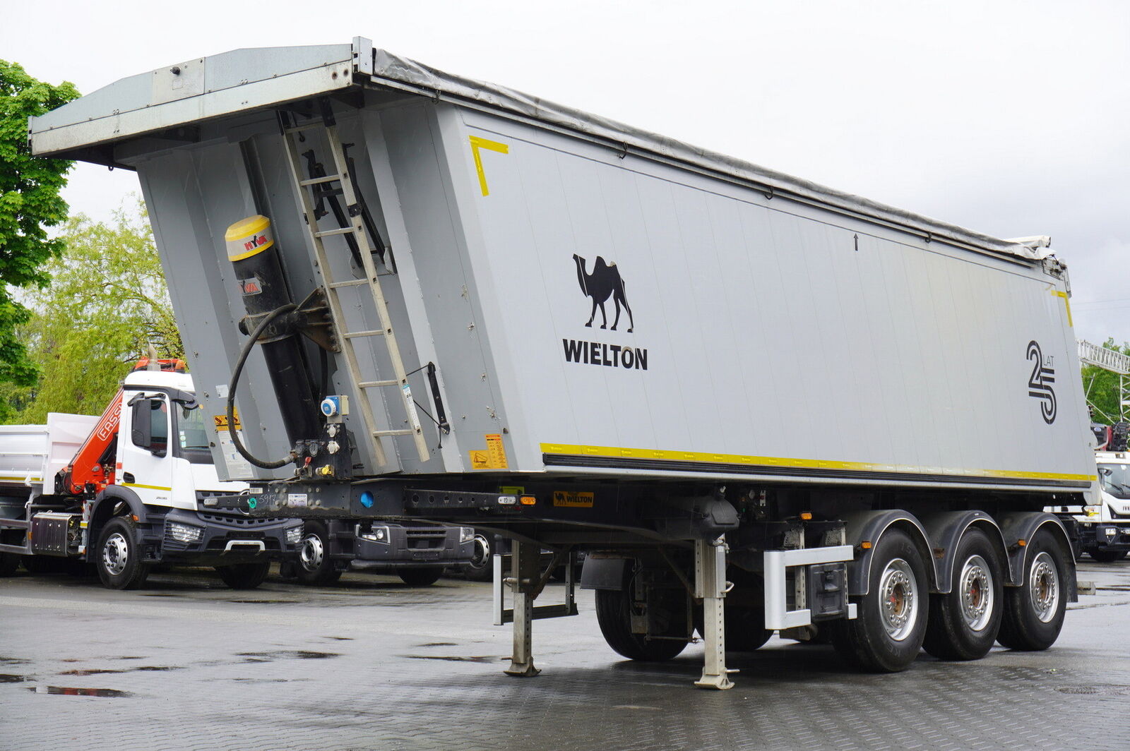 Wielton NW-3 / težina 6,2 t / zapremina 38 m³ / krov na električno preklapanje /