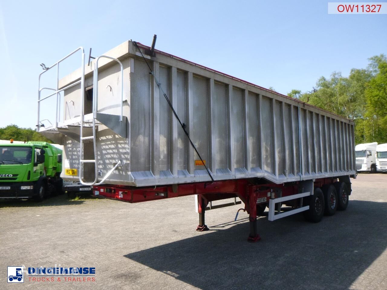 полуприцеп самосвал Wilcox Tipper trailer alu 55 m3 + tarpaulin