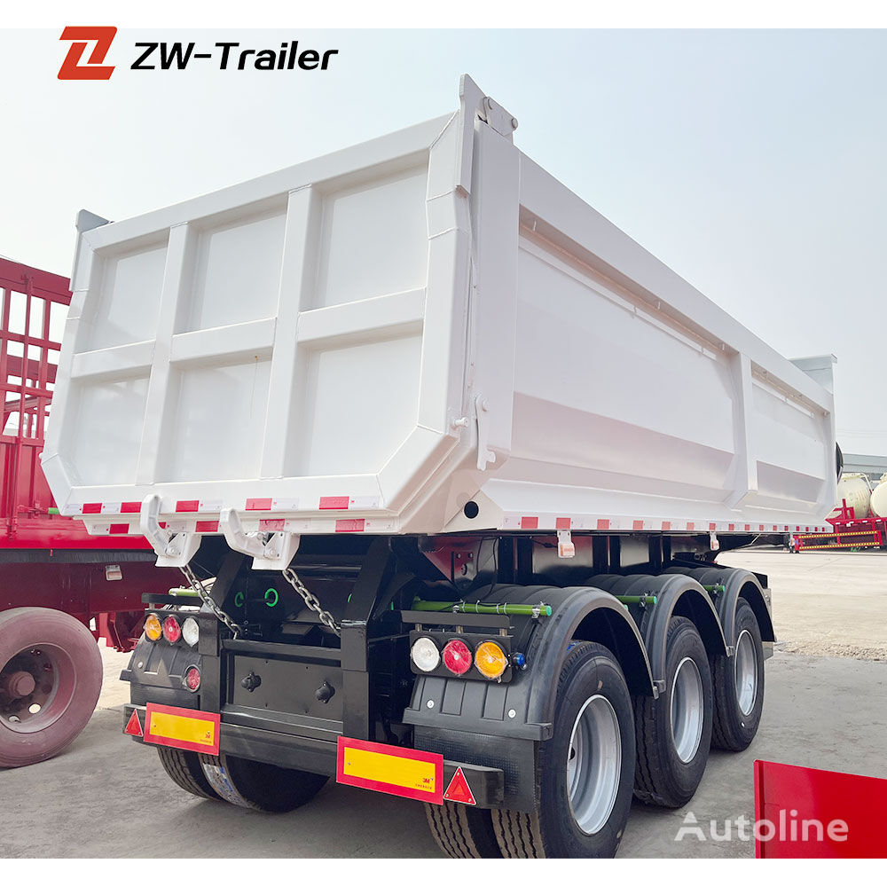 ny ZW Group 3 Axle 40CBM U type Hydraulic Tipper Semi Trailer tippvagn semitrailer