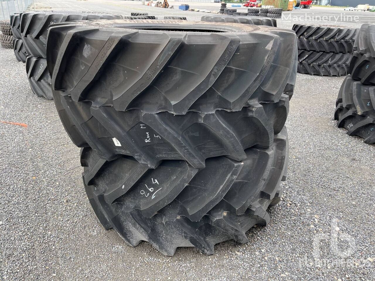Trelleborg 710/60R34 Quantity of (2) TL 164 D TM1000HP tractor tire
