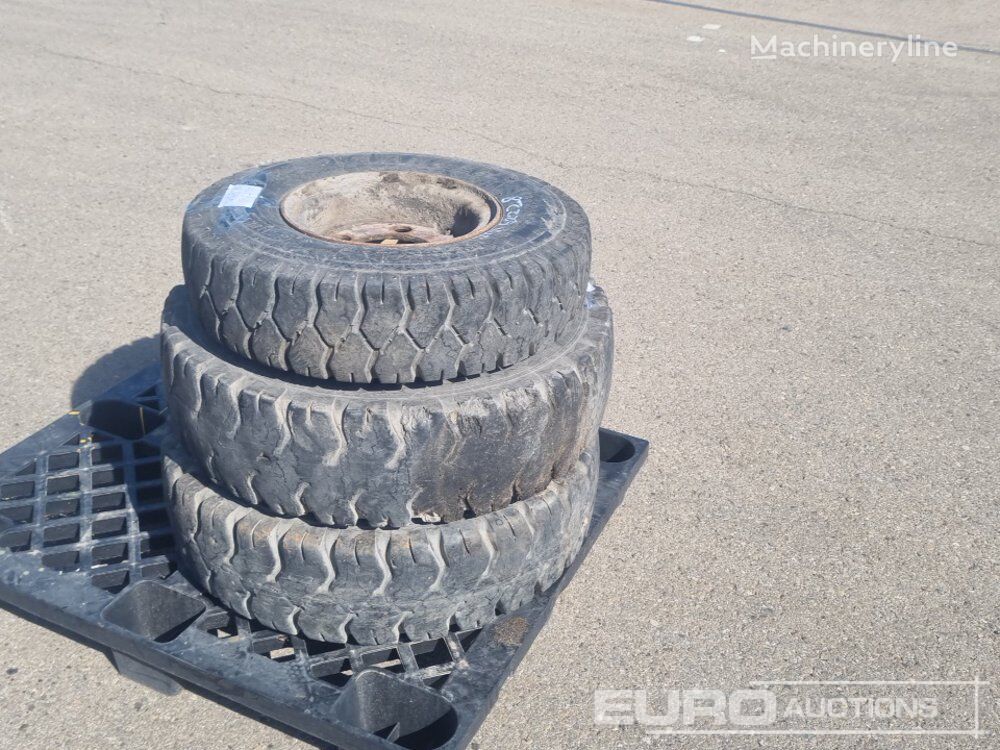 Pallet of Various Rims & Tires (3 of) wheel loader tire