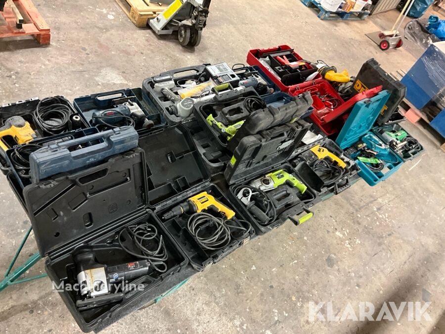 Stort parti handverktyg med sladd atornillador - Machineryline