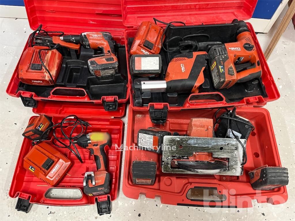 Hilti Gipsskruvdragare, Borrhammare, Slagskruvdragare, Cirkelsåg hammer drill