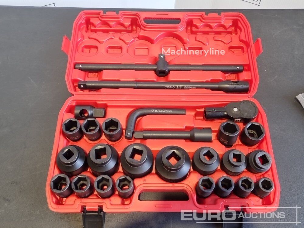 Novi Boss 3/4" 26pc Heavy Duty Pneumatic Socket Set, 4" Connecti set ručnog alata - Machineryline