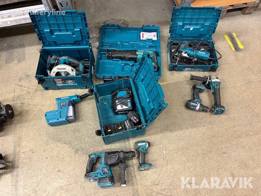 Makita DHS680RTJ med diverse maskiner plunge saw