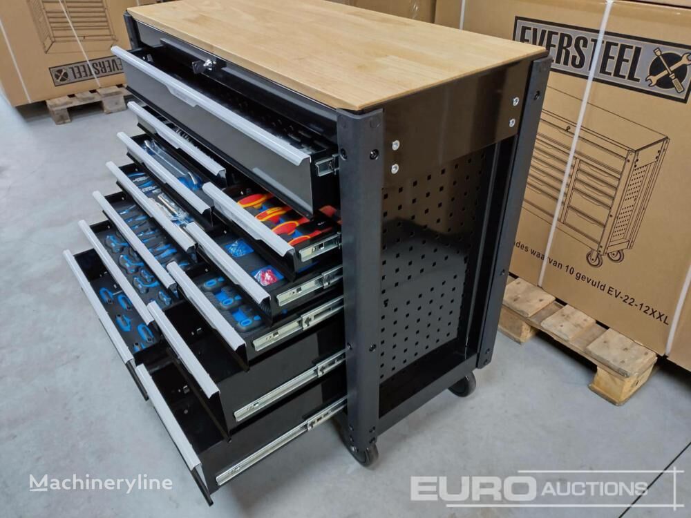 new Eversteel EV22-12XXL Tool Cabinet, 12 Drawers incl. Heavy Duty Truck Tools