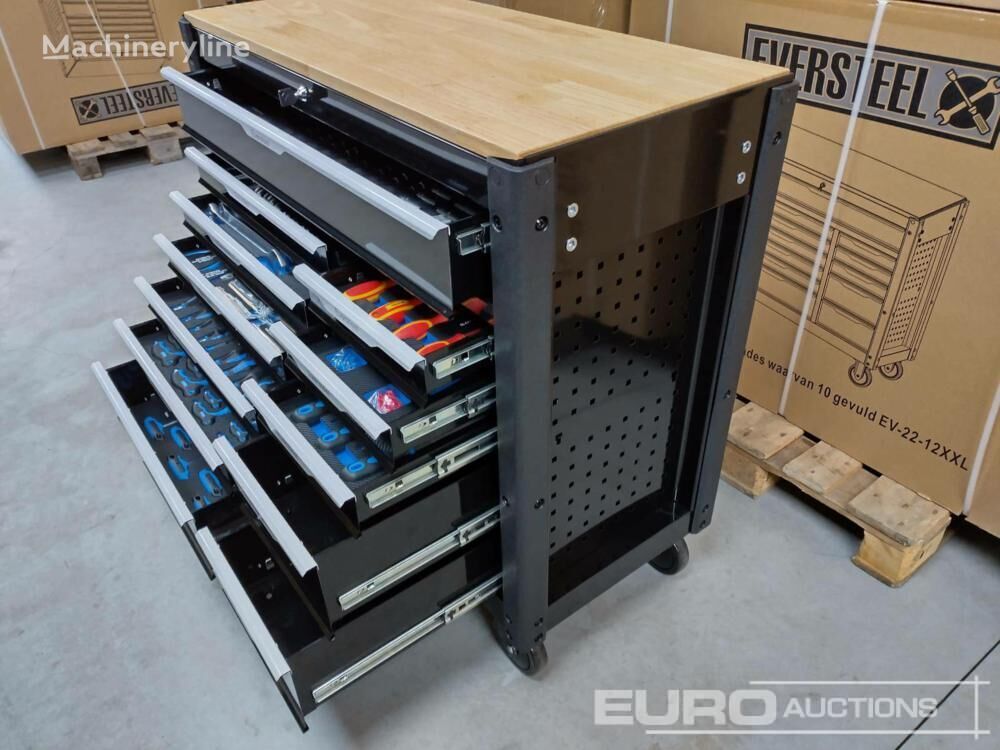 new Eversteel EV22-12XXL Tool Cabinet, 12 Drawers incl. Heavy Duty Truck Tools