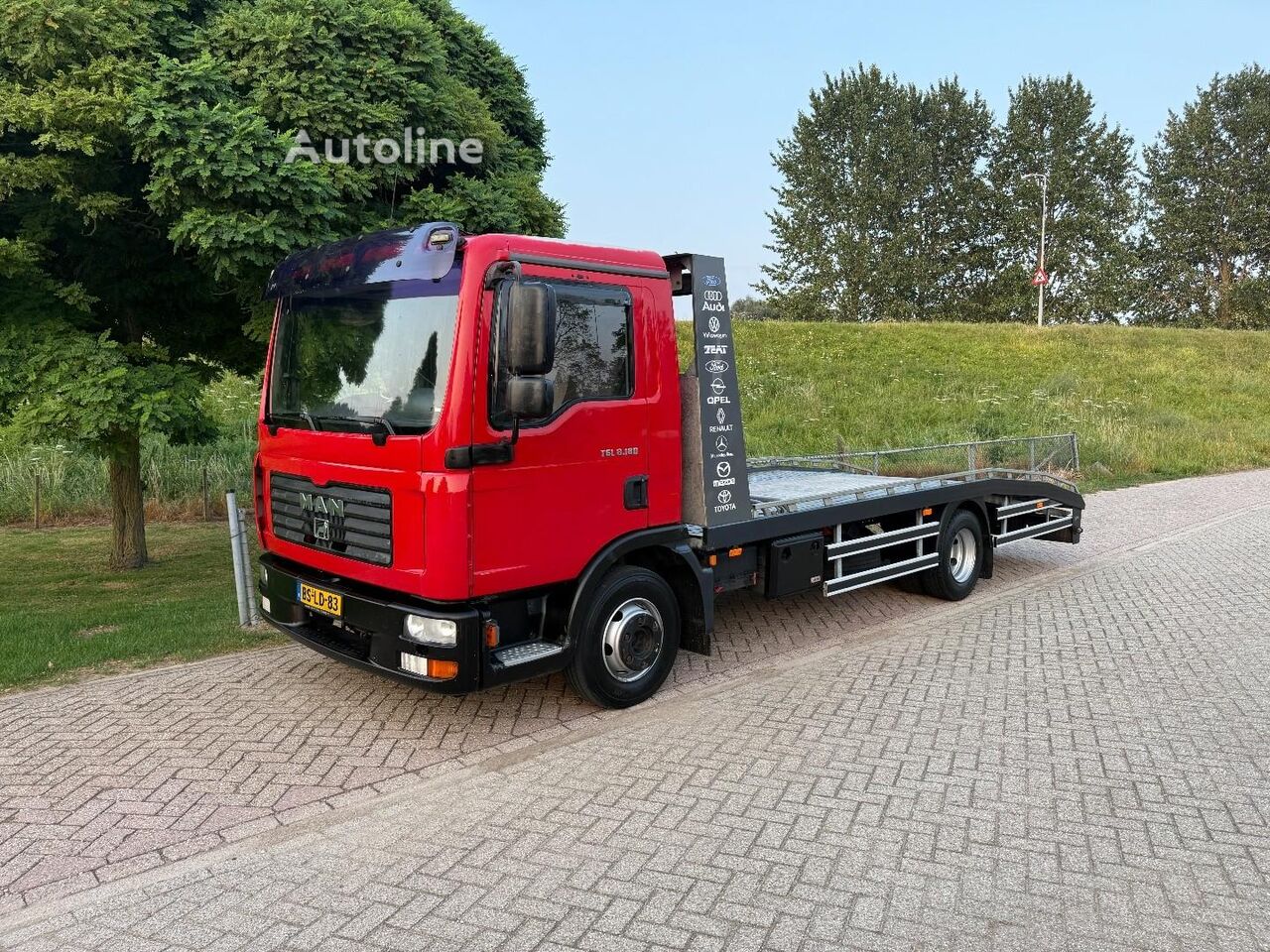 Dépanneuse MAN TGL 8.180  Winch ramp truck - Autoline