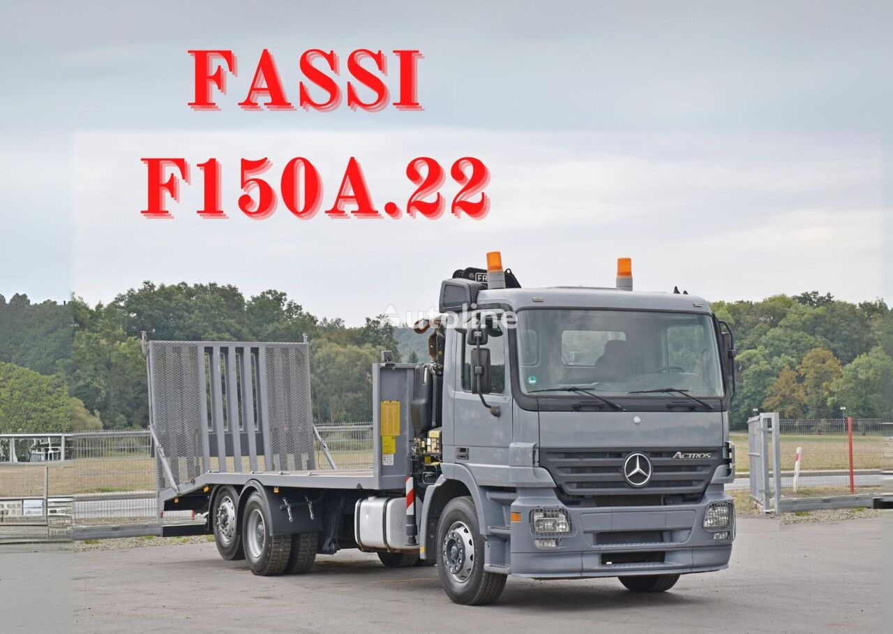 carro attrezzi Mercedes-Benz ACTROS 2532 * FASSI F150A.22 * TOPZUSTAND