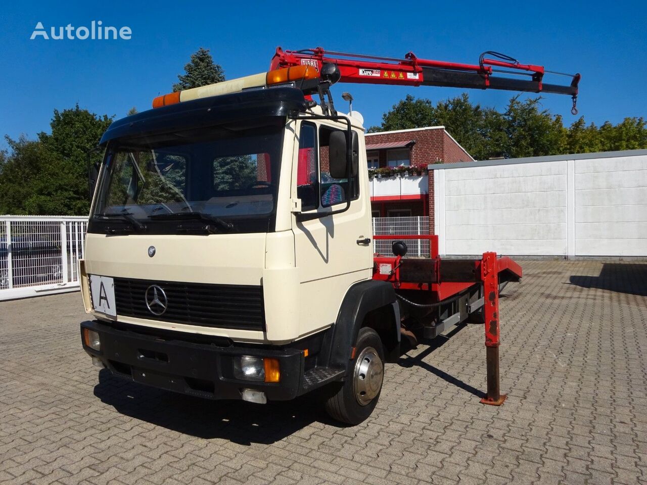 Mercedes-Benz Abschlepper + Tirre EURO81T Kran+Seilwinde tow truck