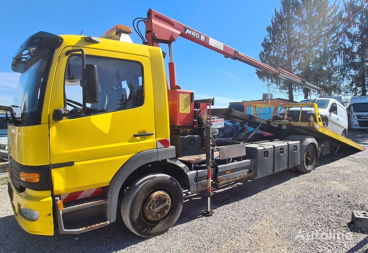 Mercedes-Benz Atego 1218 Protec Verschiebeplateau-MKG Ladekran bärgningsbil