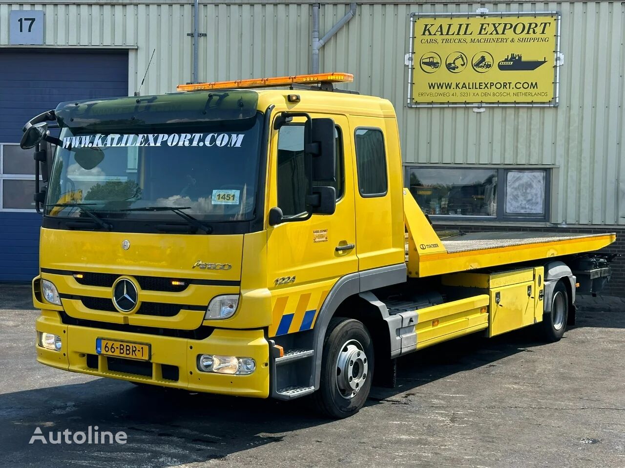 Mercedes-Benz Atego 1224 Recovery Truck Euro 5 Tischer 5000 Remote 1st Owner T bärgningsbil