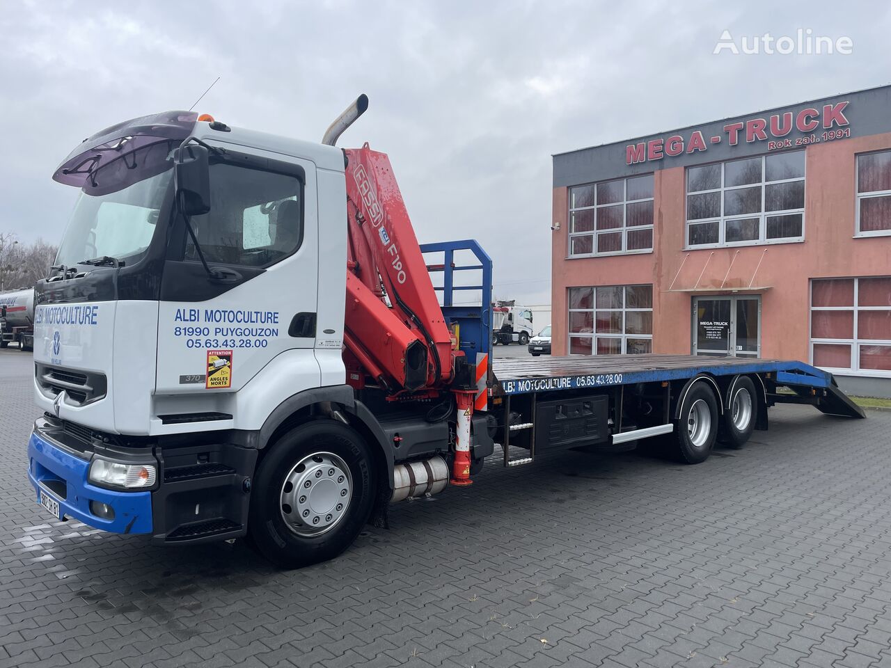 Renault PREMIUM 370 DCI 6x2 dżwig żuraw laweta tow truck