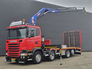 Scania G410 8x2-6 / KRAN / CRANE / MACHINE TRANSPORT evakuators