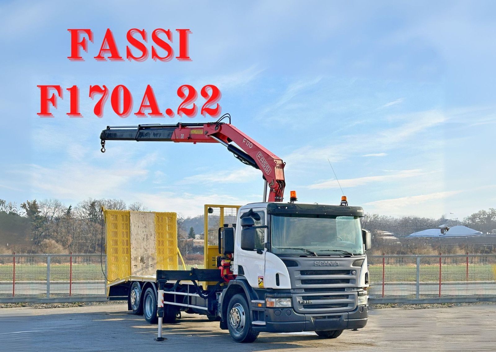 Scania P310 * FASSI F170A.22 + FUNK * TOPZUSTAND tow truck