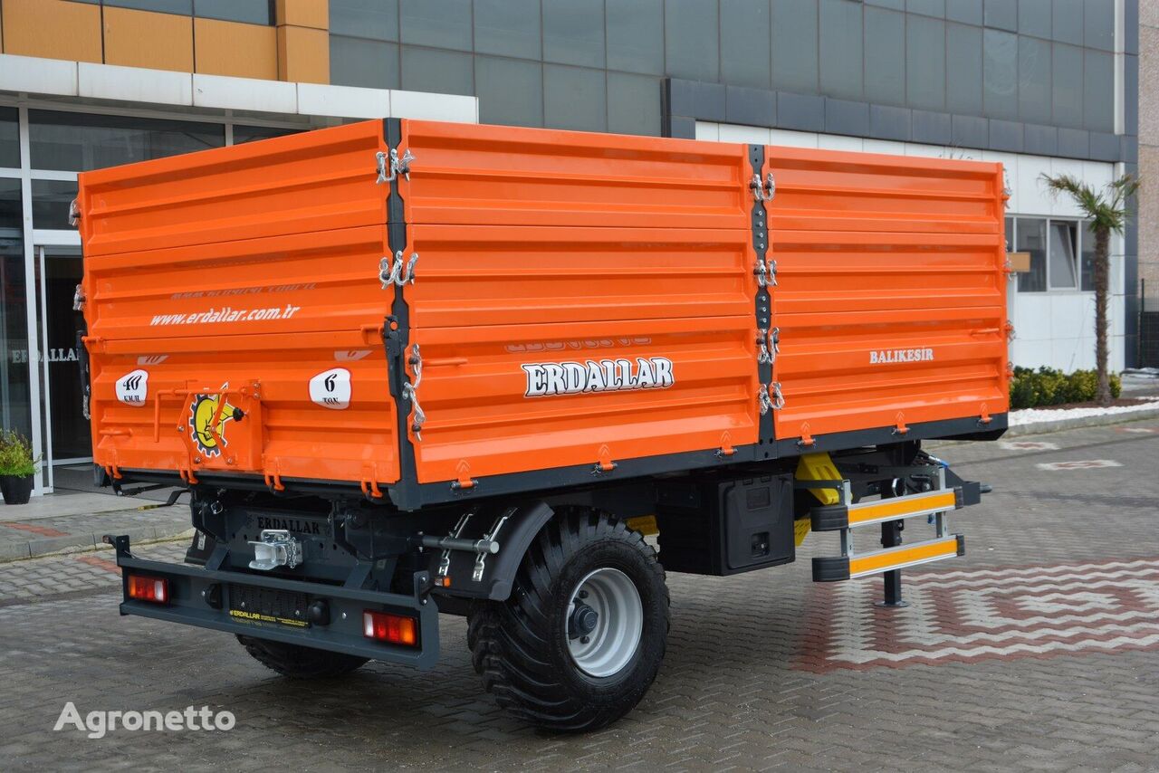 новий причіп тракторний Erdallar SINGLE AXLE 3-SIDE TIPPING TRAILER RMK-60-13