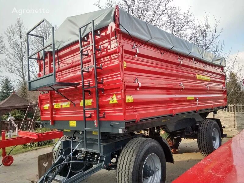 ny Techmont Przyczepa dwuosiowa z dyszlem skrętnym PTD14 10 ton  traktor vogn