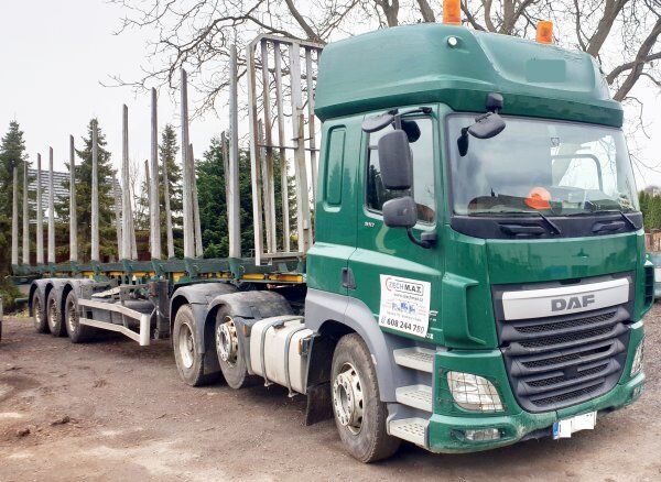 тягач DAF 6x2 CF510 + полуприцеп лесовоз