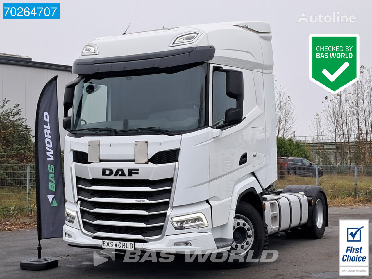 камион влекач DAF XF 480 4X2 2x Tanks ACC LED Euro 6