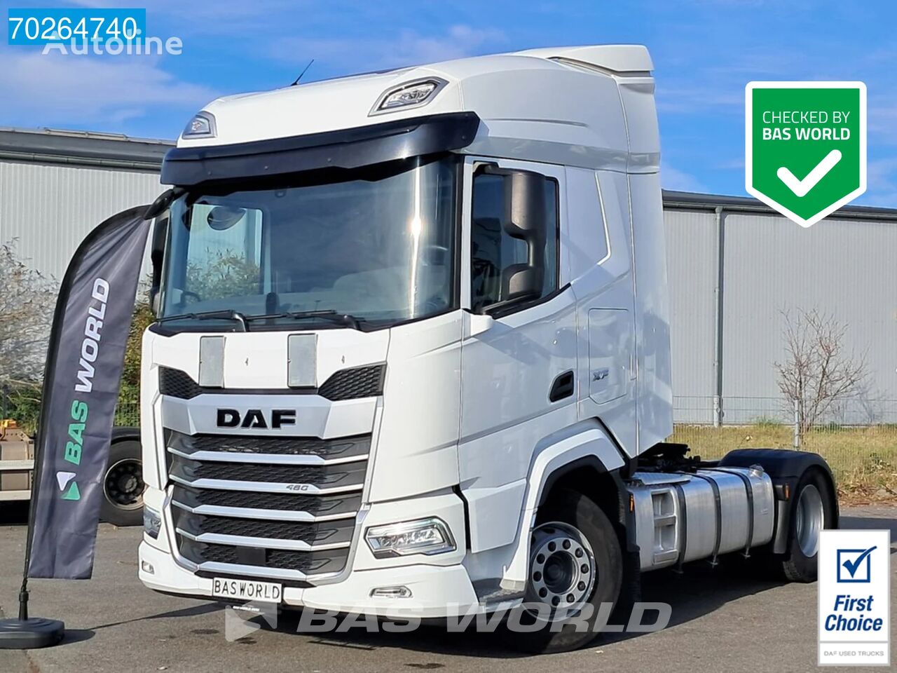 тягач DAF XF 480 4X2 2xTanks ACC LED Euro 6