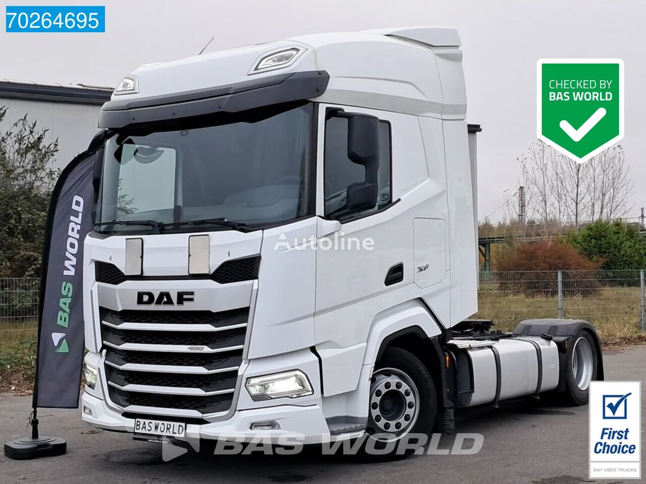 камион влекач DAF XF 480 4X2 Megas 2xTanks LED ACC Euro 6