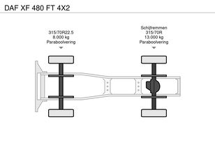 بيع السيارات القاطرة DAF XF 480 FT 4X2 - صورة 12 | Autoline SY السيارات القاطرة DAF XF 480 FT 4X2 | صورة 12 - Autoline