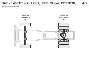 DAF XF 480 FT FULL AIR, LEATHER, SHOW, INTERIOR, NL TRUCK, TOP. truck tractor for sale - Image 21 | Autoline ZA DAF XF 480 FT FULL AIR, LEATHER, SHOW, INTERIOR, NL TRUCK, TOP. truck tractor | Image 21 - Autoline