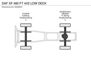 Tracteur routier DAF XF 480 FT LOW DECK à vendre - Image 12 | Autoline CI Tracteur routier DAF XF 480 FT LOW DECK | Image 12 - Autoline