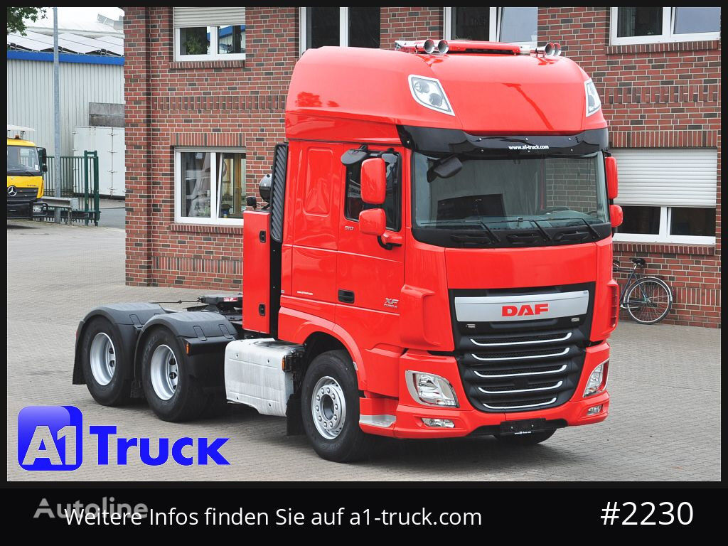 DAF XF 510 SSC 6x4 Intarder 80.000 kg, 1 Vorbesitzer vetopöytäauto