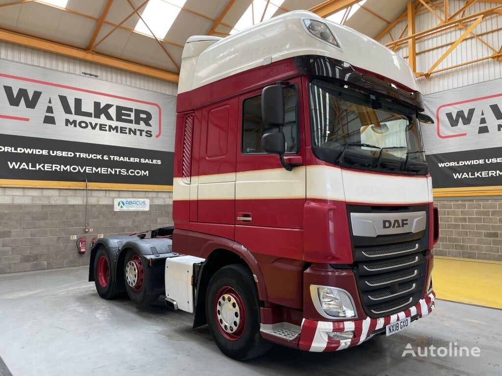 tractor head DAF XF106 480 SUPERSPACE *EURO 6* 6X2 TRACTOR UNIT – 2018 – NX18 GXO