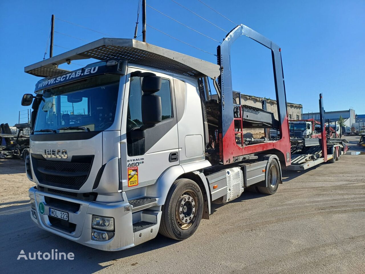 IVECO AT440T/FP-CT truck tractor + car transporter semi-trailer