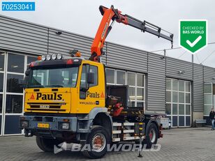 السيارات القاطرة IVECO EuroTrakker 180E24W 4X4 4x4 Manual Kran Palfinger PK 14600 Steel