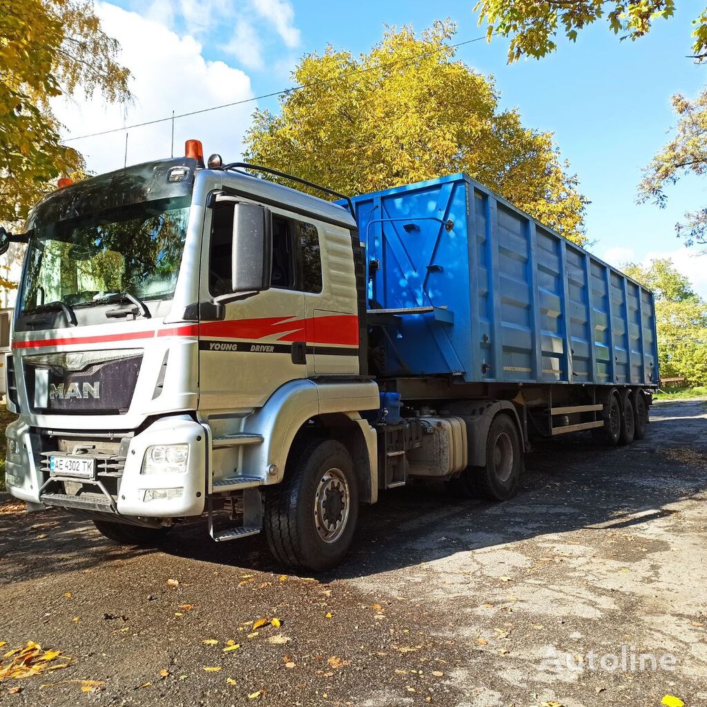 MAN tractora + semirremolque para transporte de grano