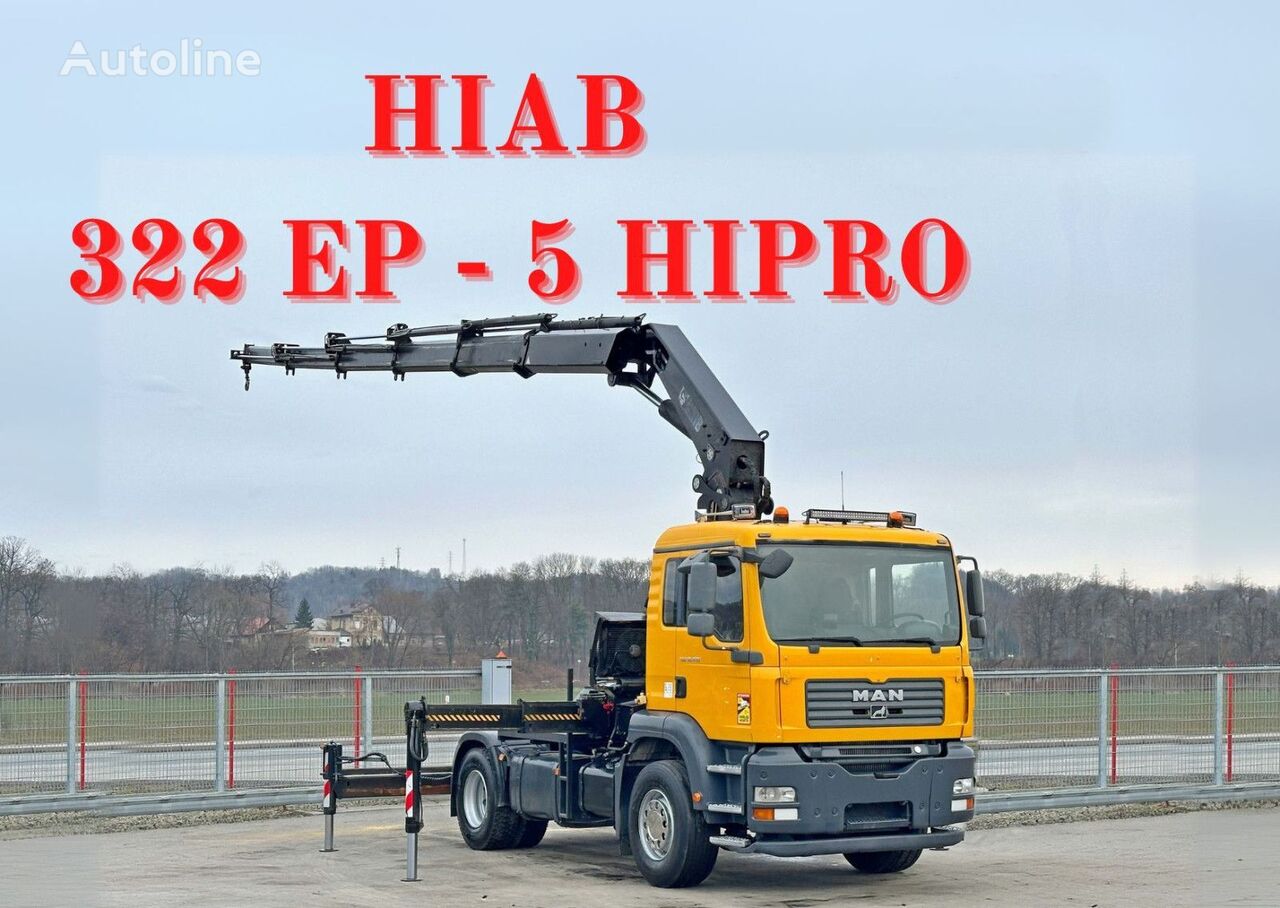 السيارات القاطرة MAN TGA 18.400 + HIAB 322 EP - 5 HIPRO + FUNK* TOP