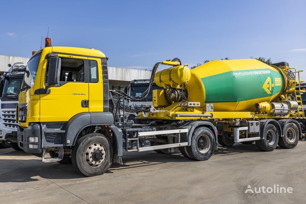 MAN TGS 18.360 BLS truck tractor + concrete mixer semi-trailer