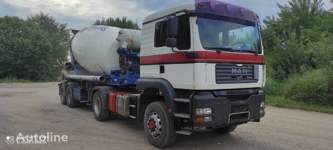 MAN TGS 18.400 truck tractor + concrete mixer semi-trailer