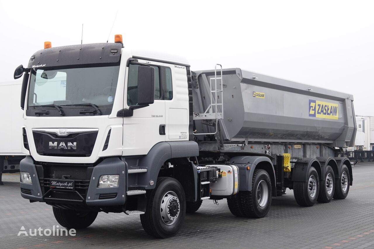 MAN TGS 18.440  truck tractor + tipper semi-trailer