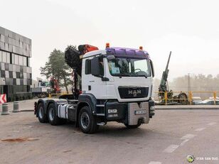 트랙터 트럭 MAN TGS 33.400 6x4 PALFINGER PK 29002 Crane Winch