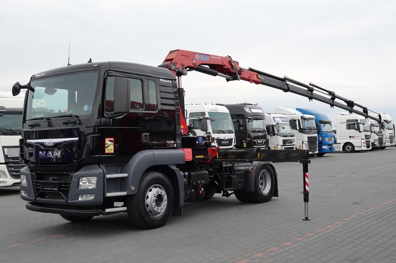 тягач MAN TGS 480 / HDS HMF 1820 / WYSIEG 17,5 m / EURO 6 / MANUAL / STERO