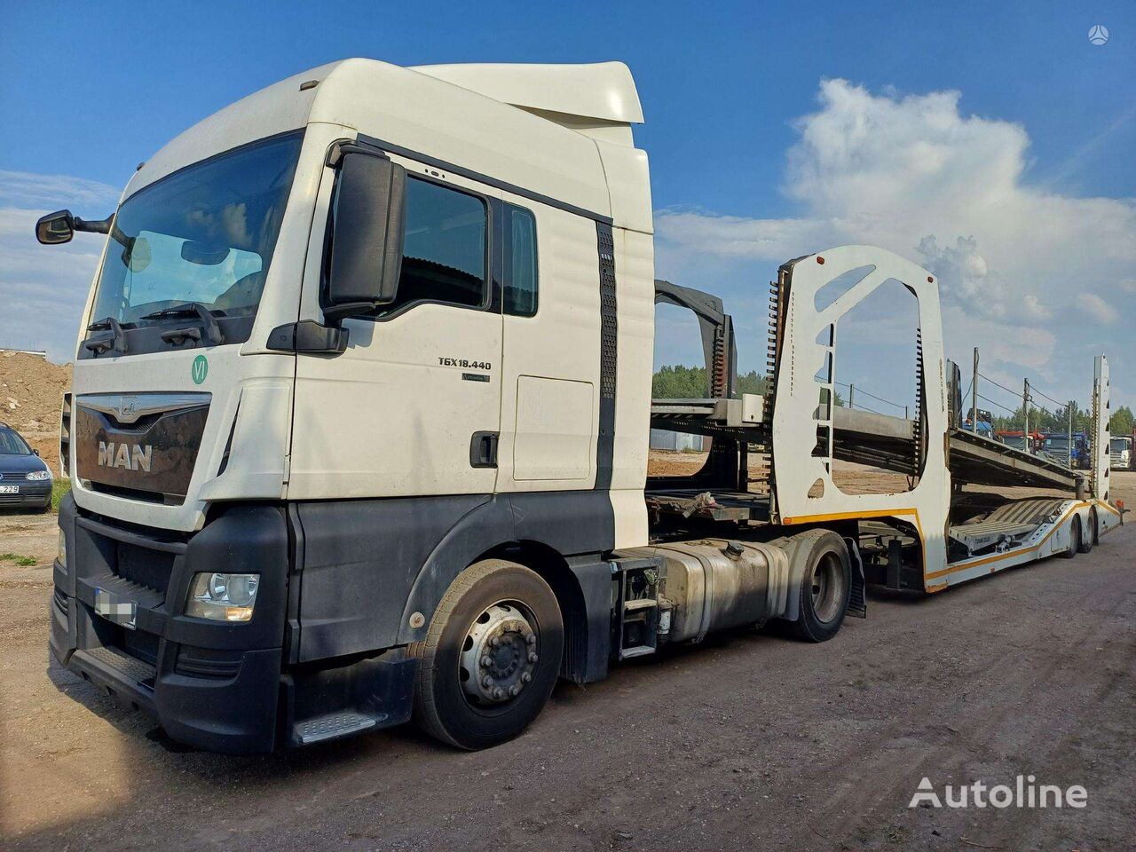 тягач MAN TGX + полуприцеп автовоз