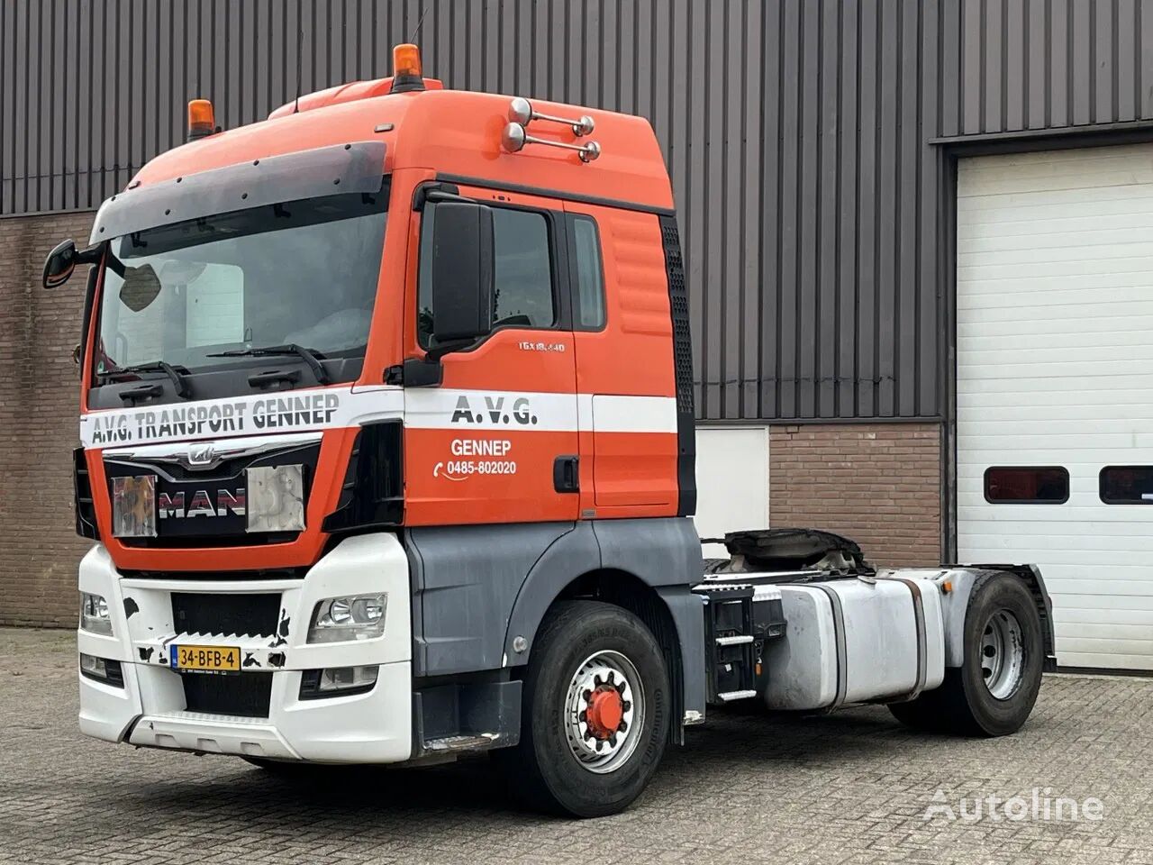 beskadigede MAN TGX 18.440 / 4x4 !! / Manual / PTO Hydraulic/ Parking airco / Eu trækker