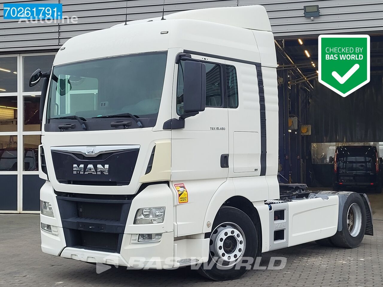 MAN TGX 18.480 4X2 XLX 2xTanks Standklima truck tractor