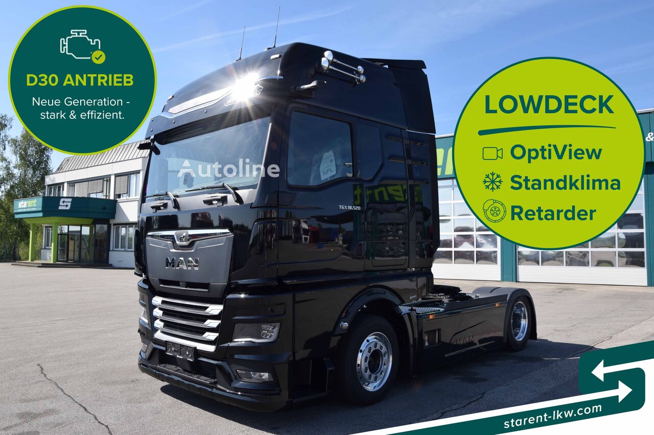 السيارات القاطرة MAN TGX 18.520 Low Deck D30 Retarder Standkl. Optiview LED | MIETE - Autoline