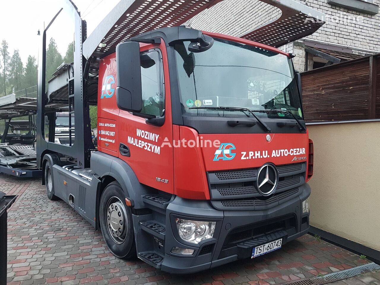 Mercedes-Benz ACTROS 1843 cabeza tractora + semirremolque portacoches