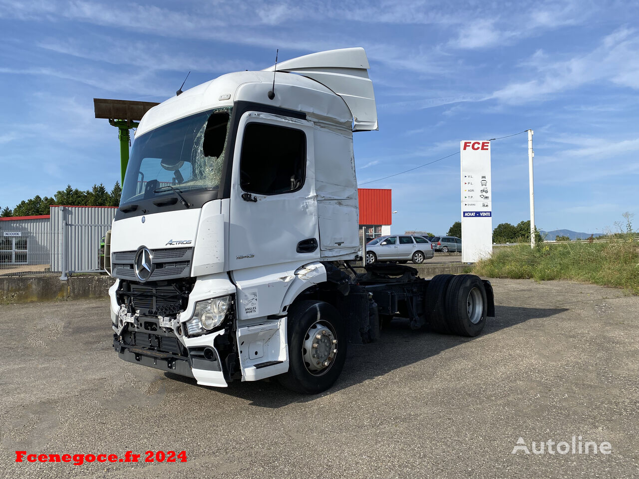 defekte Mercedes-Benz ACTROS 1843 LS e6 / Carte Grise Francaise org.135710km Sattelzugmaschine