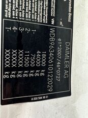 Tracteur routier Mercedes-Benz ACTROS 1843 VIN 029 à vendre - Image 10 | Autoline CH Tracteur routier Mercedes-Benz ACTROS 1843 VIN 029 | Image 10 - Autoline