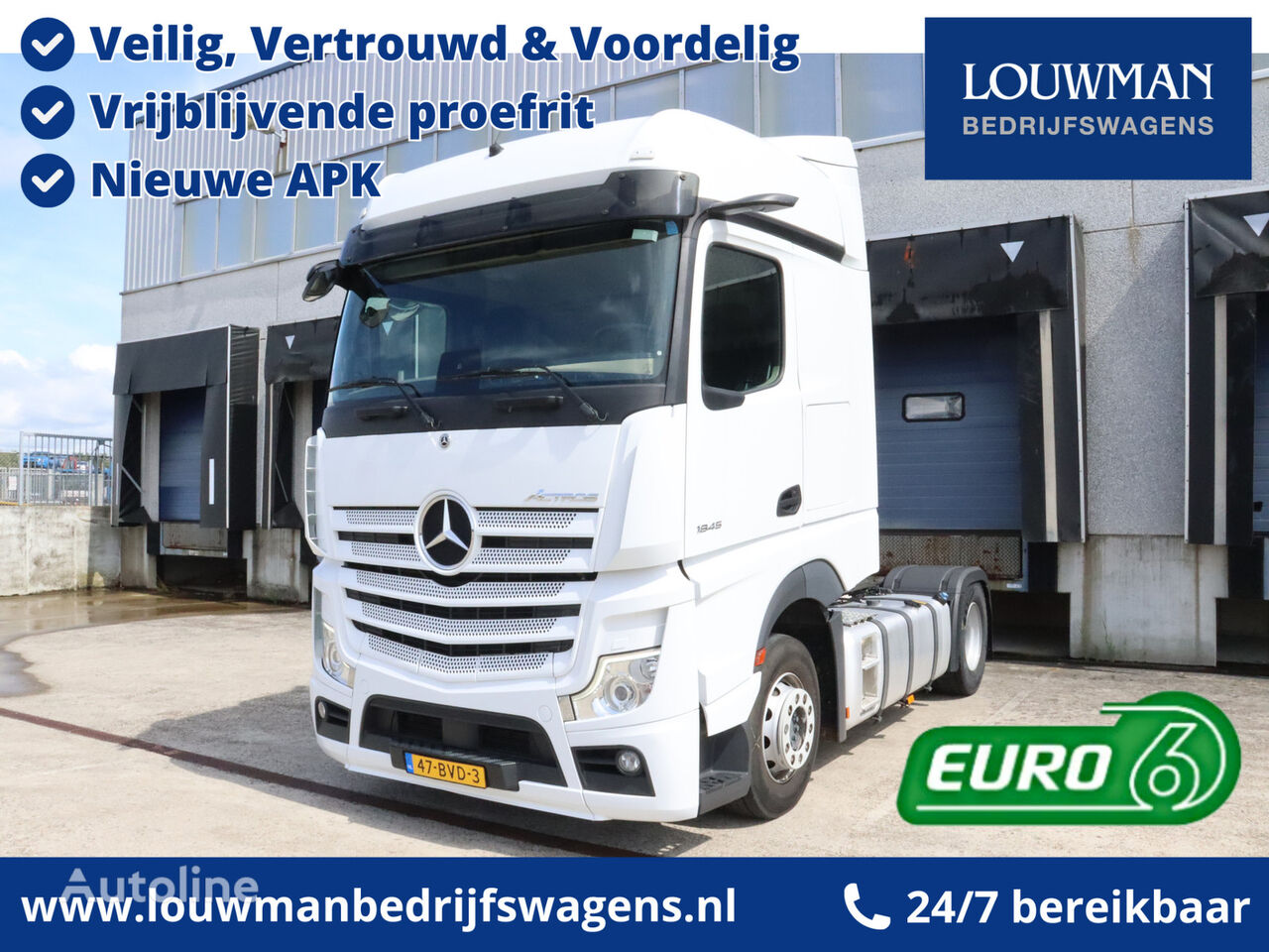 السيارات القاطرة Mercedes-Benz ACTROS 1845 Bigspace Euro 6 D Mirrorcams Airco ABa 5